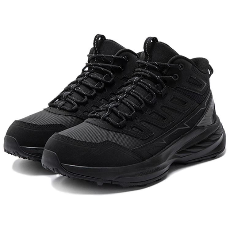 361° Abrasion Resistant Thermal Cushioning High top Trail Running Shoes Men’s Obsidian Black