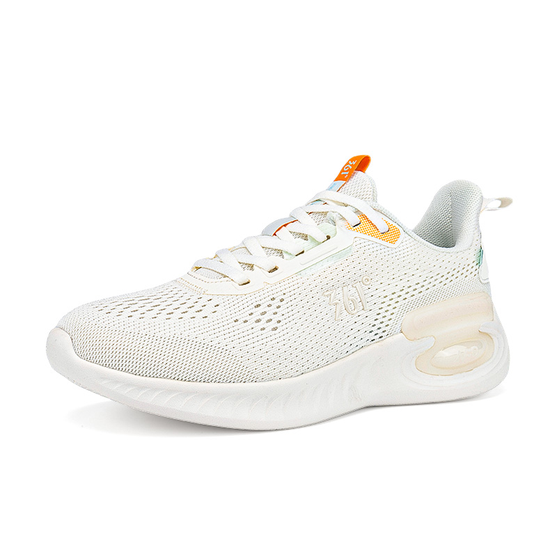 361° Synthetic Leather Cushioning Breathable Lightweight Low top Casual Running Shoes Women’s Feather White Sheer Blue