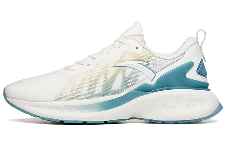 Anta Tron 1.5 Big Data Cushioning Slip Resistant Abrasion Resistant Low top Running Shoes White Blue