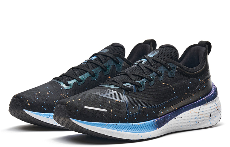 XTEP 2000km 1.0 Wear resistant And Lightweight Low top Long Distance Running Shoes Men’s Black Ink Teal