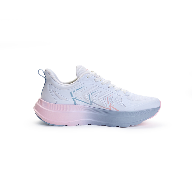 Anta Slip Resistant Abrasion Resistant Slip Resistant Abrasion Resistant Low top Casual Running Shoes Women’s Blue Pink