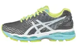 ASICS GEL Nimbus 18 Versatile Abrasion Resistant Breathable Low top Running Shoes Women's Gray White