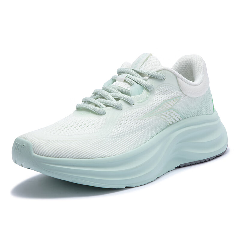 361° Breathable Abrasion Resistant Breathable And Wear resistant Low top Casual Running Shoes Women’s White Green