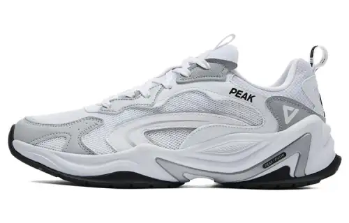 PEAK Taichi Source Return 2.0 Slip Resistant Abrasion Resistant Low top Chunky Sneakers Men's White