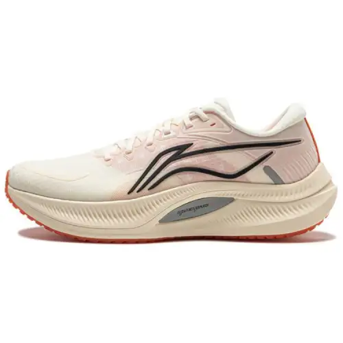 Li Ning Yueying 4 Running Shoes Men's Low Top Beige Pink