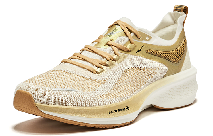 Erke Lightning 3.0 Summer Cushioning Rebound Low top Running Shoes Men’s Microcrystal White Unisex Beige Camel