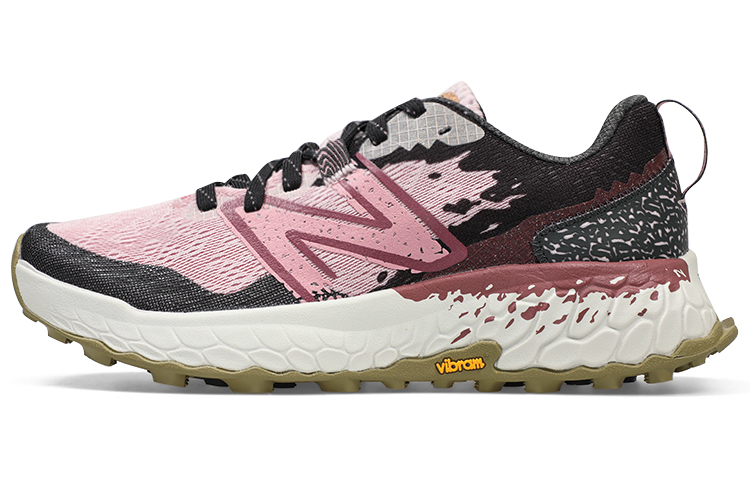 New Balance Hierro v7 versatile and comfortable low-top casual running shoes for women, black and pink