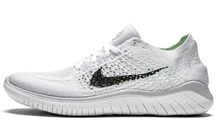 Nike Free Rn Flyknit 2018 White Pure Platinum Women's
