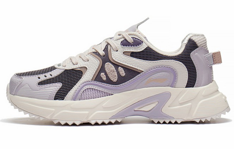 Li Ning Lightweight Low top Running Shoes Women’s Purple Gray