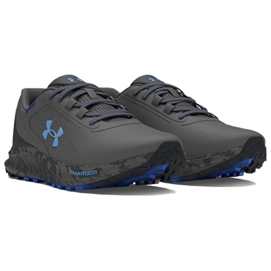 Under Armour Charged Bandit Trail 3 Abrasion Resistant Low top Running Shoes Men’s Gray Blue