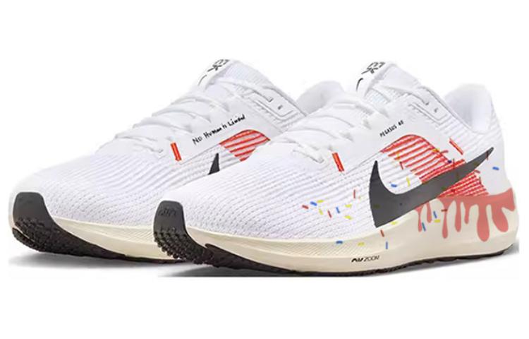 Nike Air Zoom Pegasus 40 Cushioning Slip Resistant Abrasion Resistant Low top Running Shoes Unisex White
