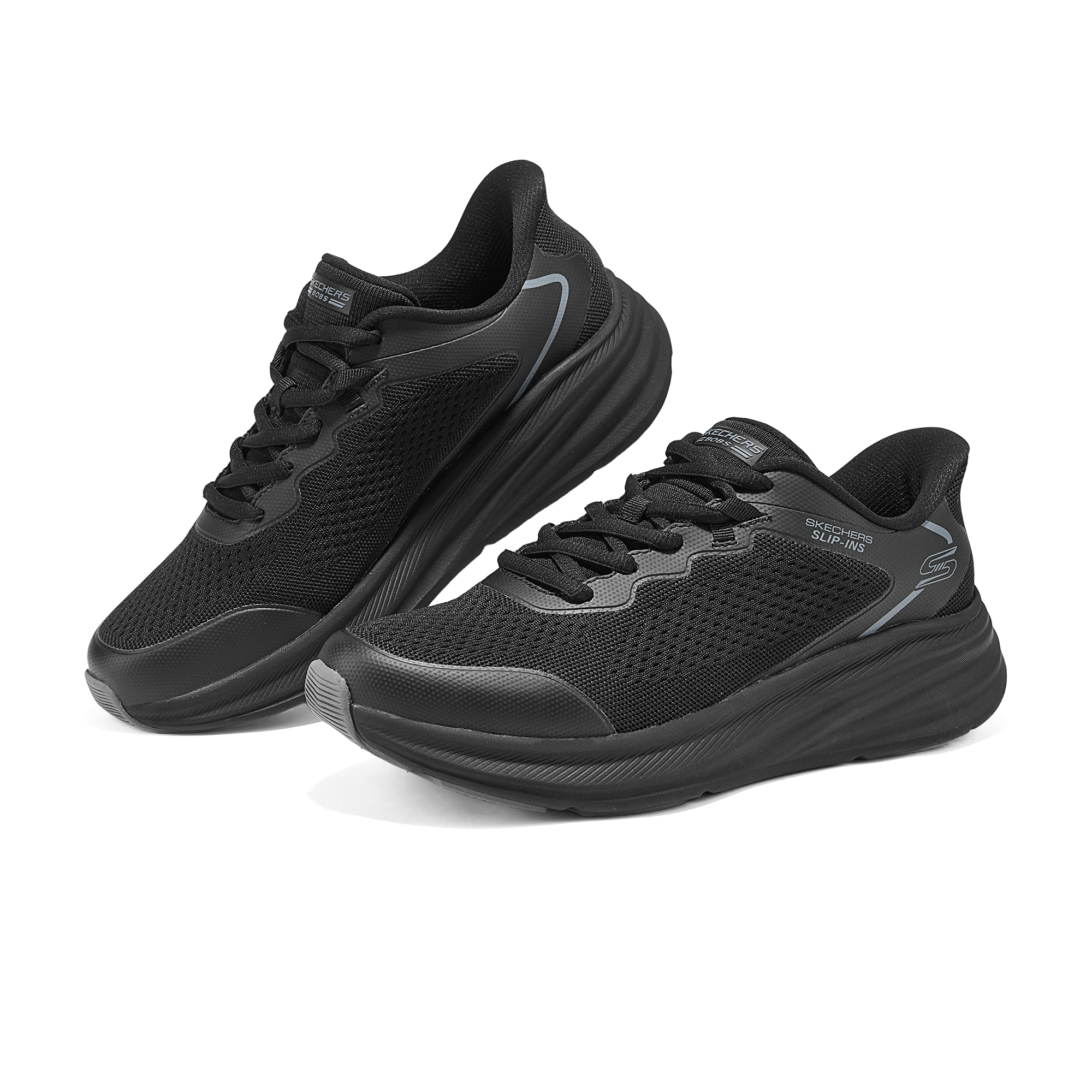 Skechers BOB’S MENS Abrasion Resistant, Breathable, Supportive, And Lightweight Low top Running Shoes Men’s Black