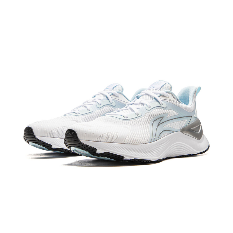 Li Ning Cushioning Abrasion Resistant Low top Casual Running Shoes Men’s Standard White