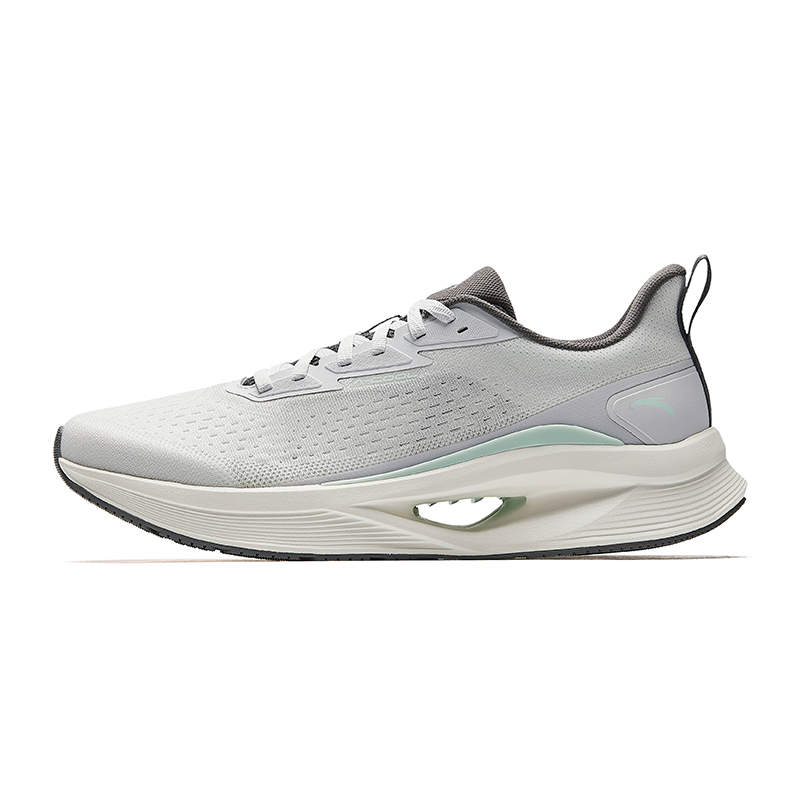 Anta Hydrogen Run Cool Vintage Slip Resistant Abrasion Resistant Low top Casual Running Shoes Men’s Light Gray
