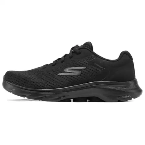 Skechers MEN'S GO WALK Low top Casual Running Shoes Men's Black