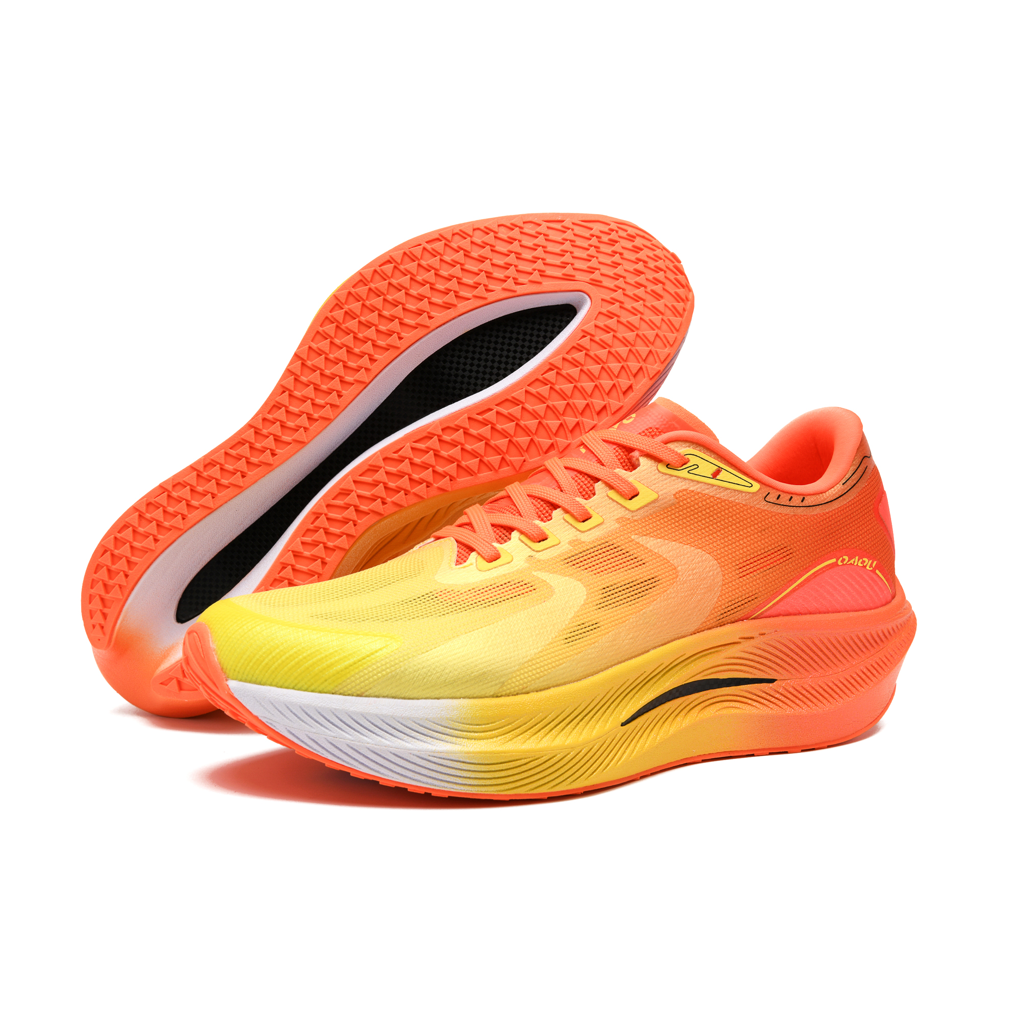 OAOU Running Shoes Unisex Orange Red Yellow Gradient