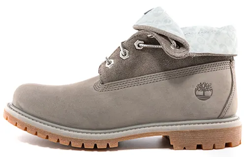 Timberland Roll Top Boots Basic 'Medium Grey With Light Grey' Women's