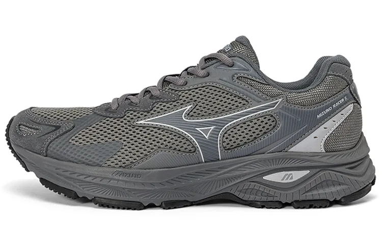 Mizuno Racer S Textile, Synthetic Leather Cushioning Slip Resistant Abrasion Resistant Breathable Low top