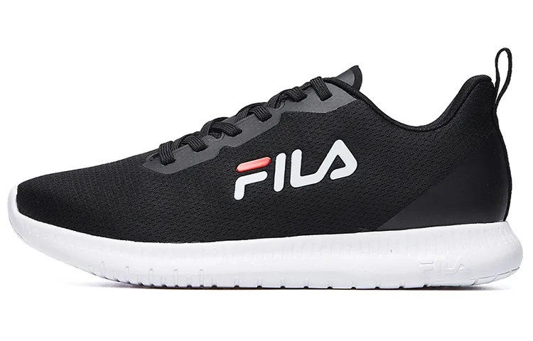 FILA Cushioning Abrasion Resistant Breathable Low top Running Shoes Women's Black