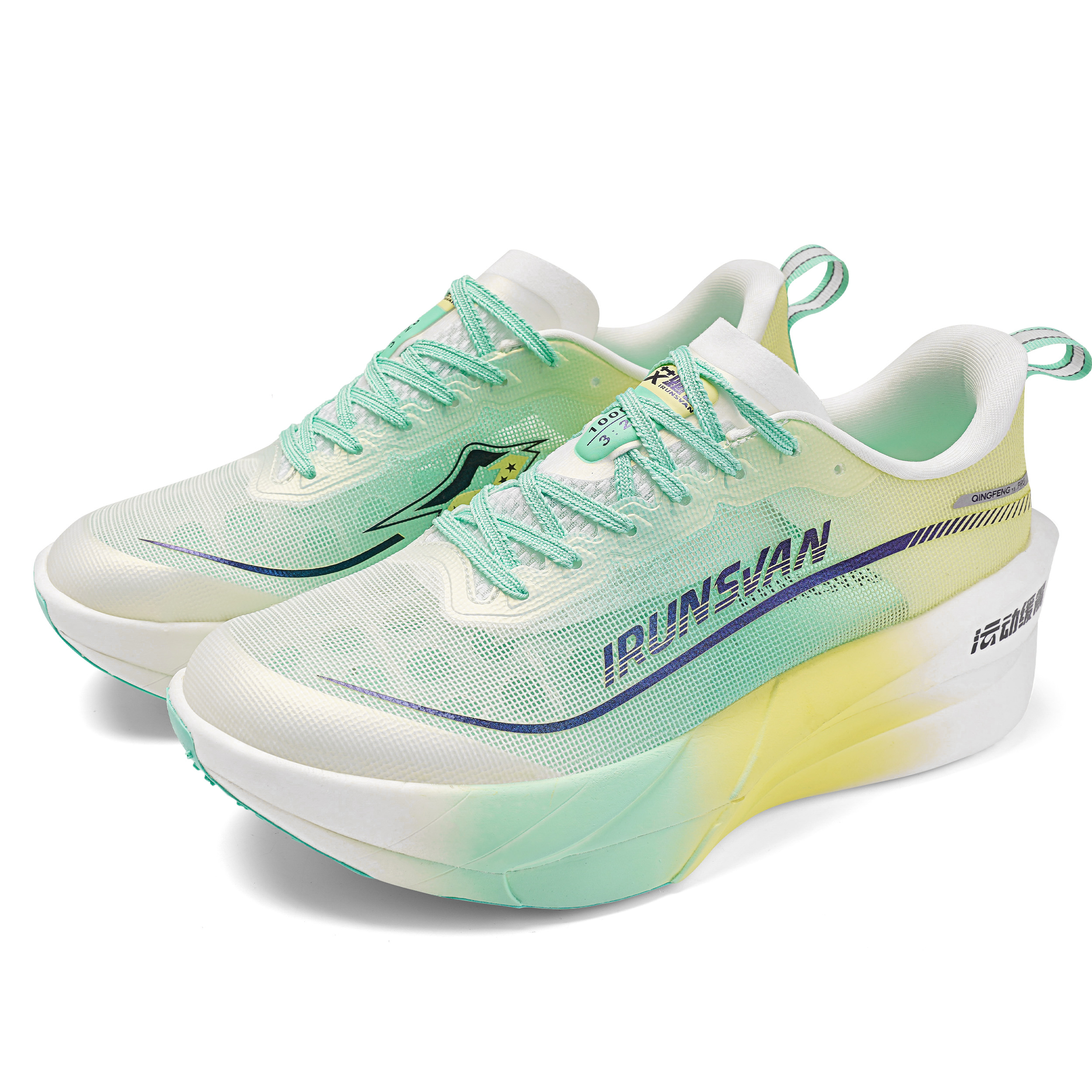 IRUNSVAN Low top Running Shoes Unisex Cyan Breeze Gently Arrives