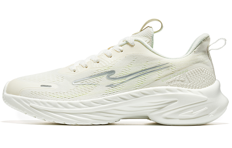 Erke Cushioning Slip Resistant Abrasion Resistant Breathable Low top Running Shoes Men’s Microcrystal White