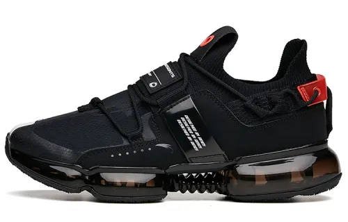 Anta Textile, Synthetic Leather Cushioning Slip Resistant Coverage Low top Running Shoes Men's