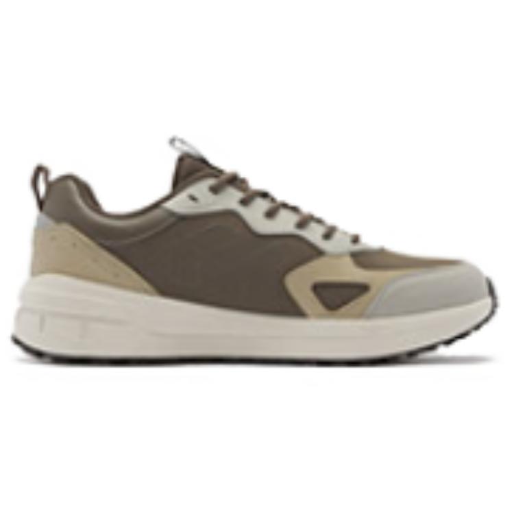 QIAODAN Slip Resistant Thermal Slip Resistant Thermal Low top Running Shoes Men’s Beige Brown