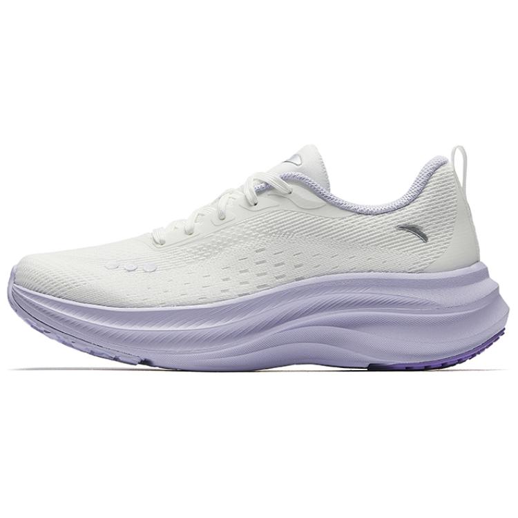 Anta Leaves 2.0 Slip Resistant Abrasion Resistant Low top Casual Running Shoes Women’s White Purple