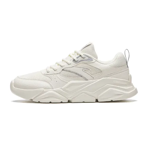 Anta ACE 2 Slip Resistant Abrasion Resistant Low top Chunky Sneakers Women's White Gray
