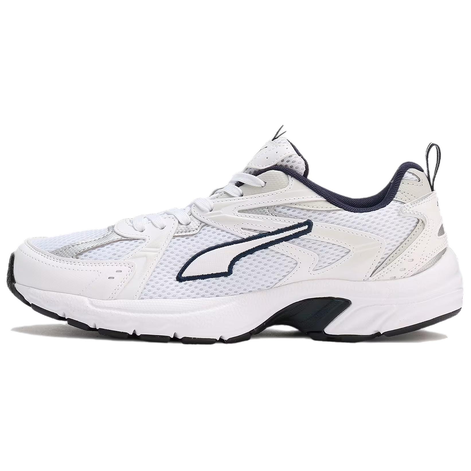PUMA Milenio Cushioning Lightweight Low top Running Shoes Unisex White Black