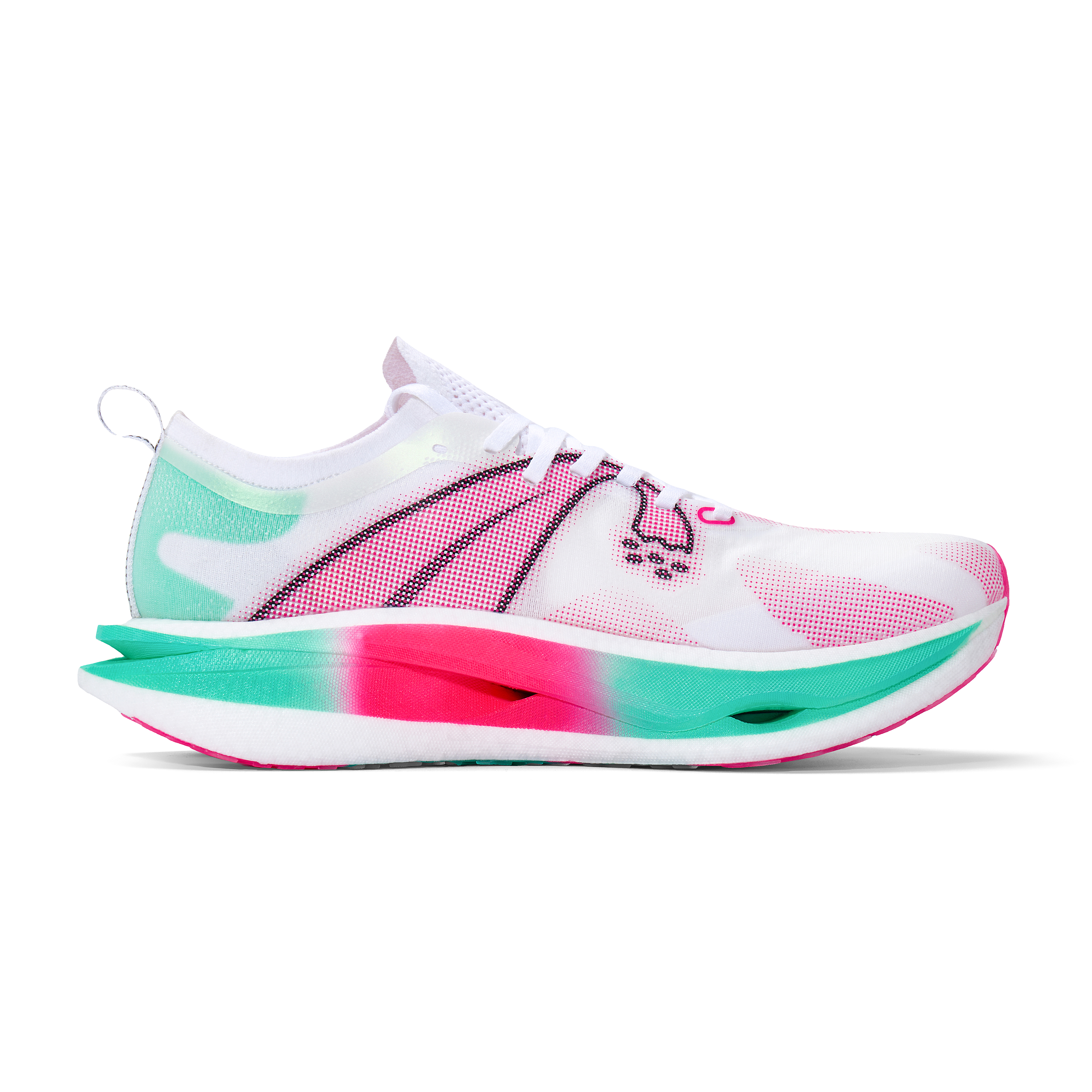 DUANGOU Running Shoes Unisex Low Top White