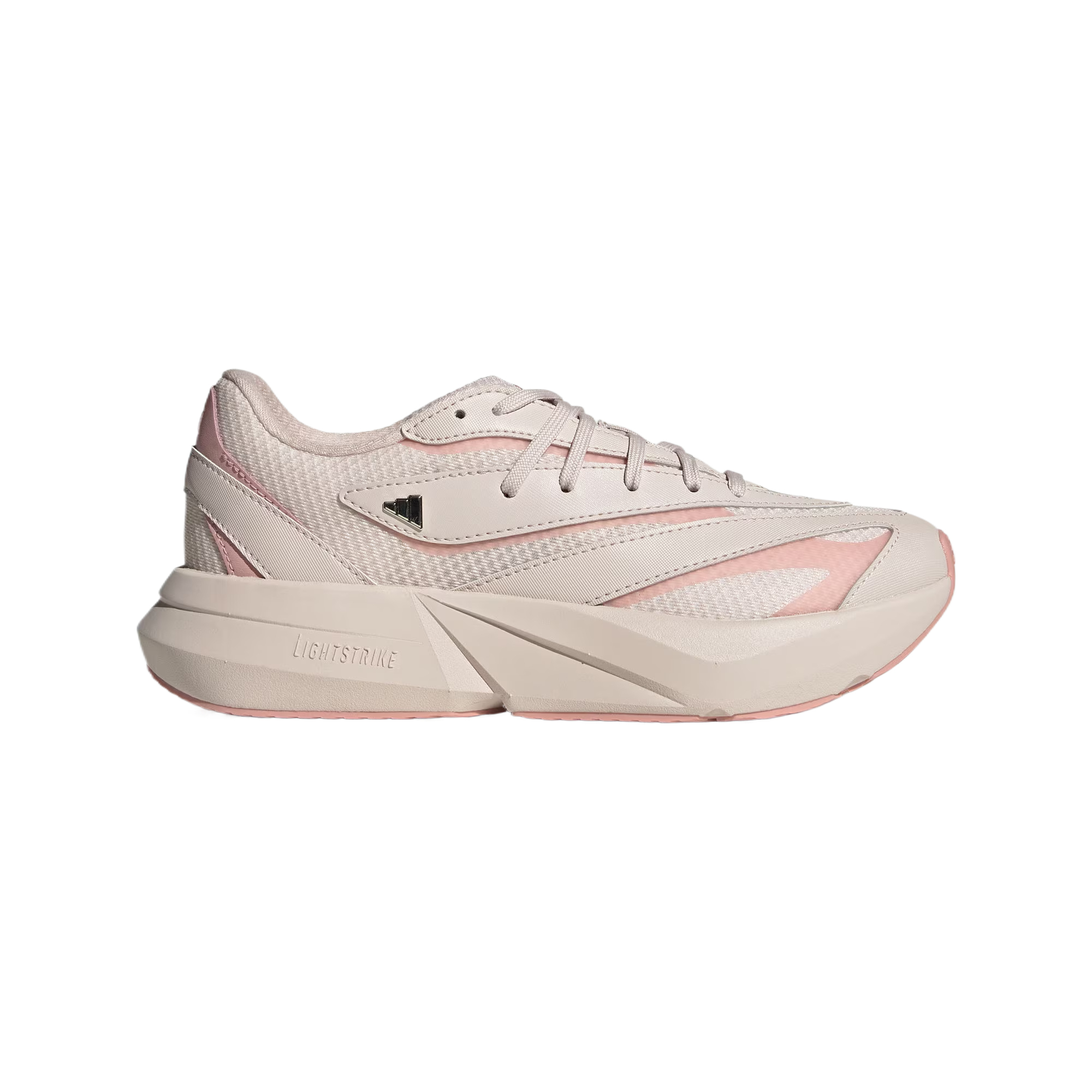 Adidas LIGHTBLAZE Textile, Synthetic Leather Cushioning Low top Rubber Casual Running Shoes Women’s Pink Brown