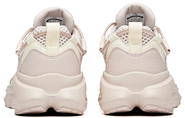 Anta Flying Fabric Slip Resistant And Breathable Low top Casual Shoes Women’s Lotus Gray White