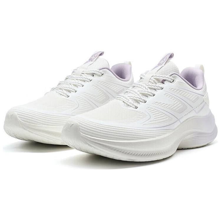 XTEP Abrasion Resistant Breathable Low top Casual Running Shoes Women’s White Purple