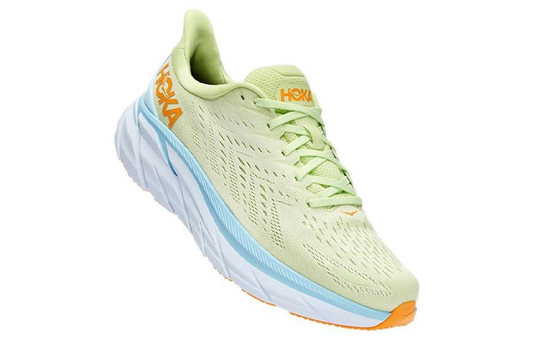 HOKA ONE ONE Clifton 8 Butterfly Yellow Summer Song