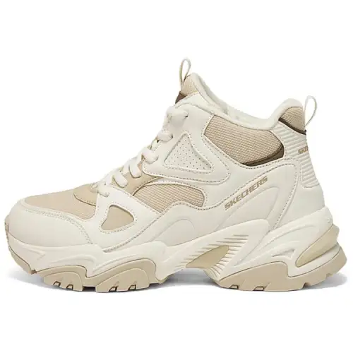 Skechers DLITES Breathable And Resilient High top Running Shoes Women's Beige