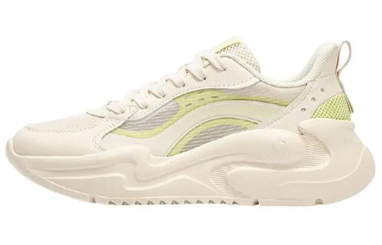 361° Yunshu Slip Resistant Low top Chunky Sneakers Women's Beige Green
