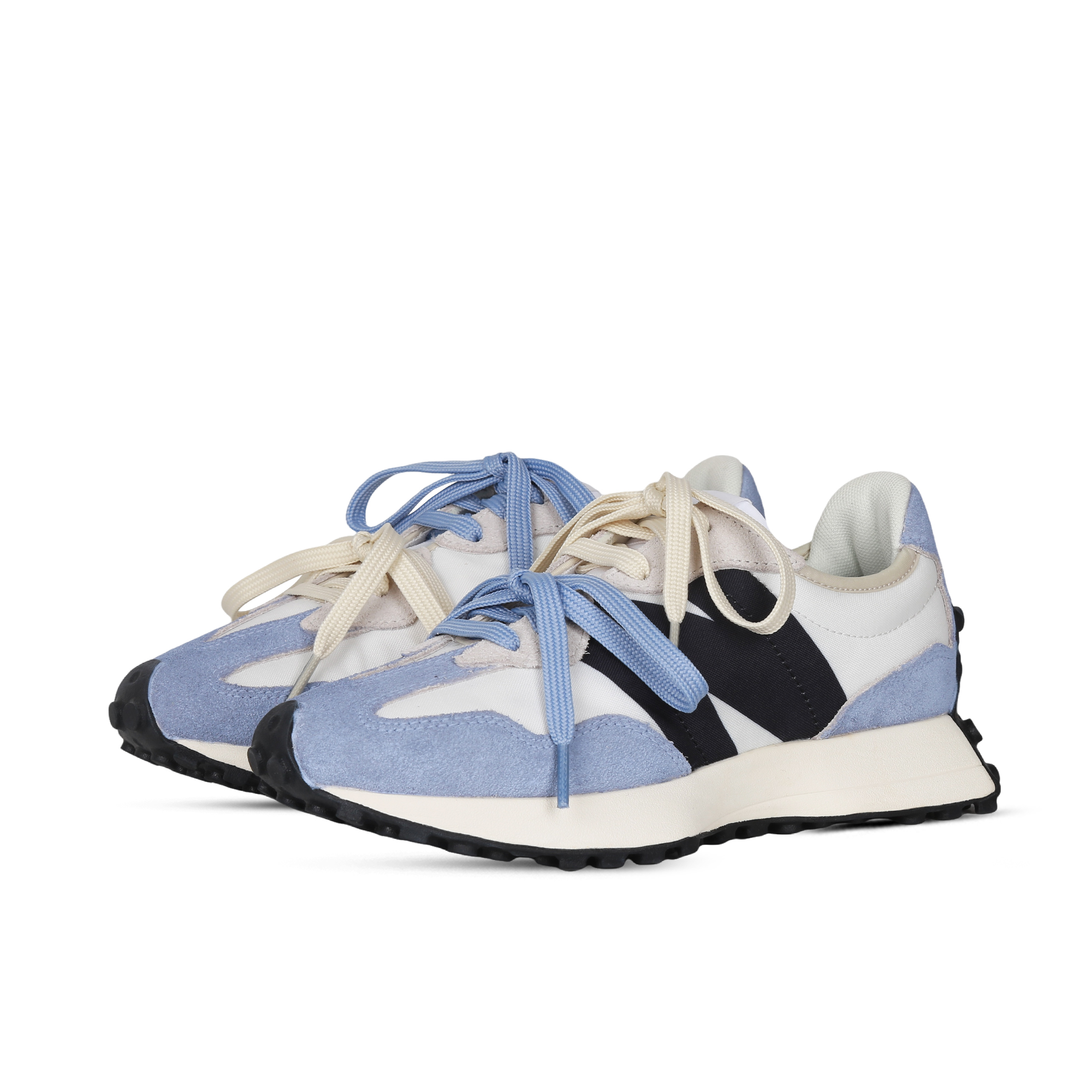 New Balance NB 327 Running Shoes Unisex Low Top Washed Blue/Ecru