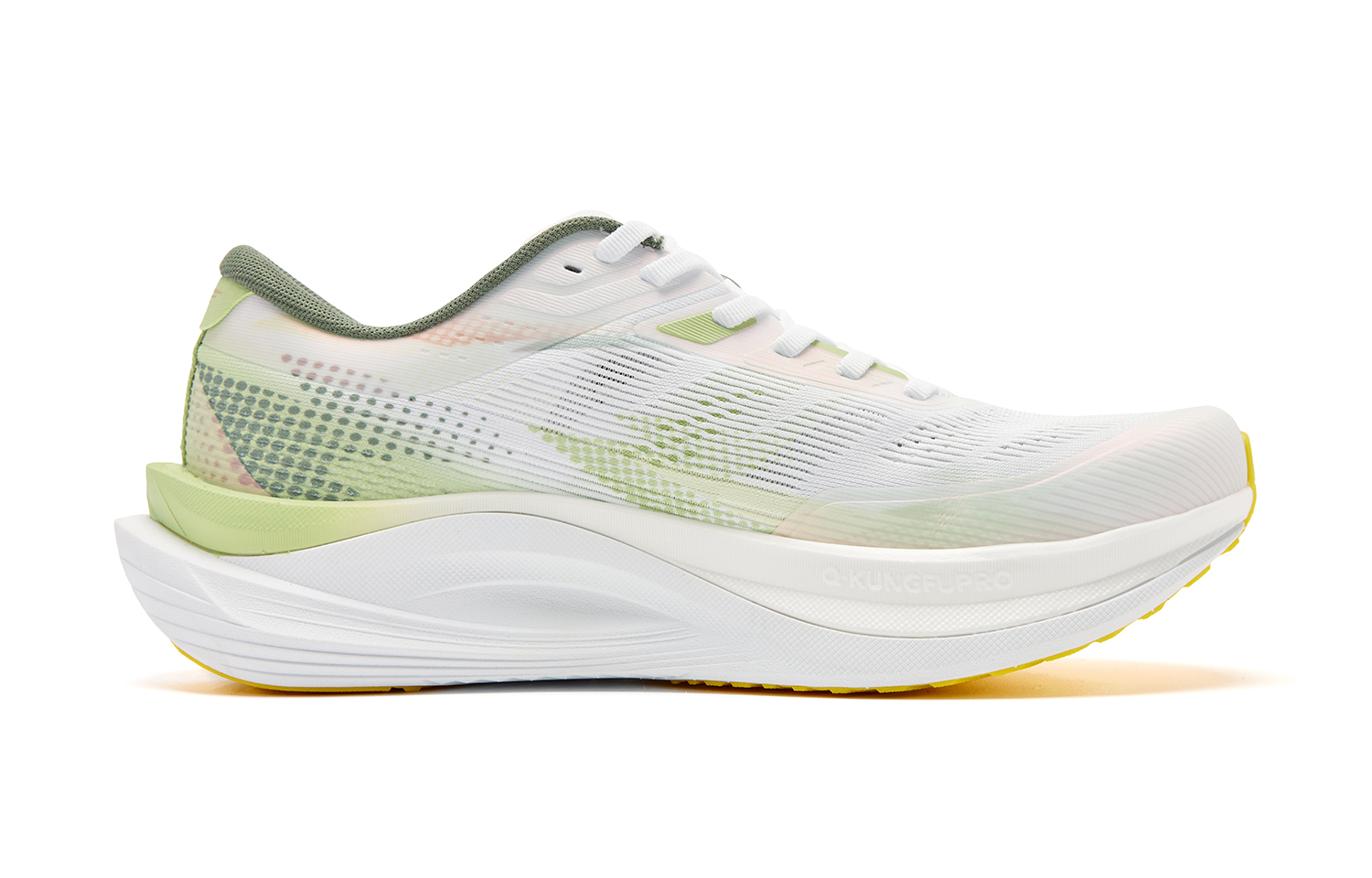 QIAODAN Phantom 2.0 Running Shoes Men’s Low Top Jordan White Cynara Scolymus Green