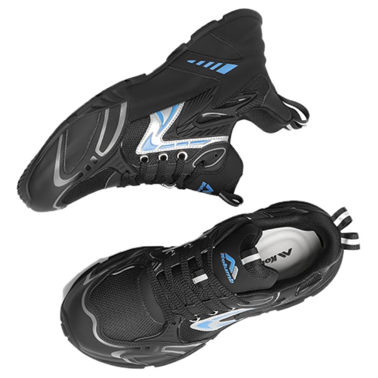 KOLUMB Cushioning Slip Resistant Abrasion Resistant Low top Casual Running Shoes Men’s Black