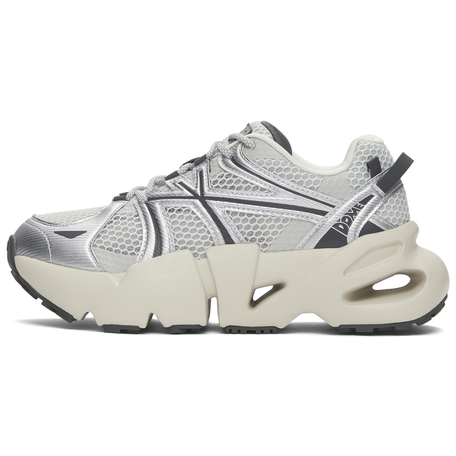 MLB New York Yankees Breathable Lightweight Height Increasing Low top Casual Running Shoes Unisex Silver