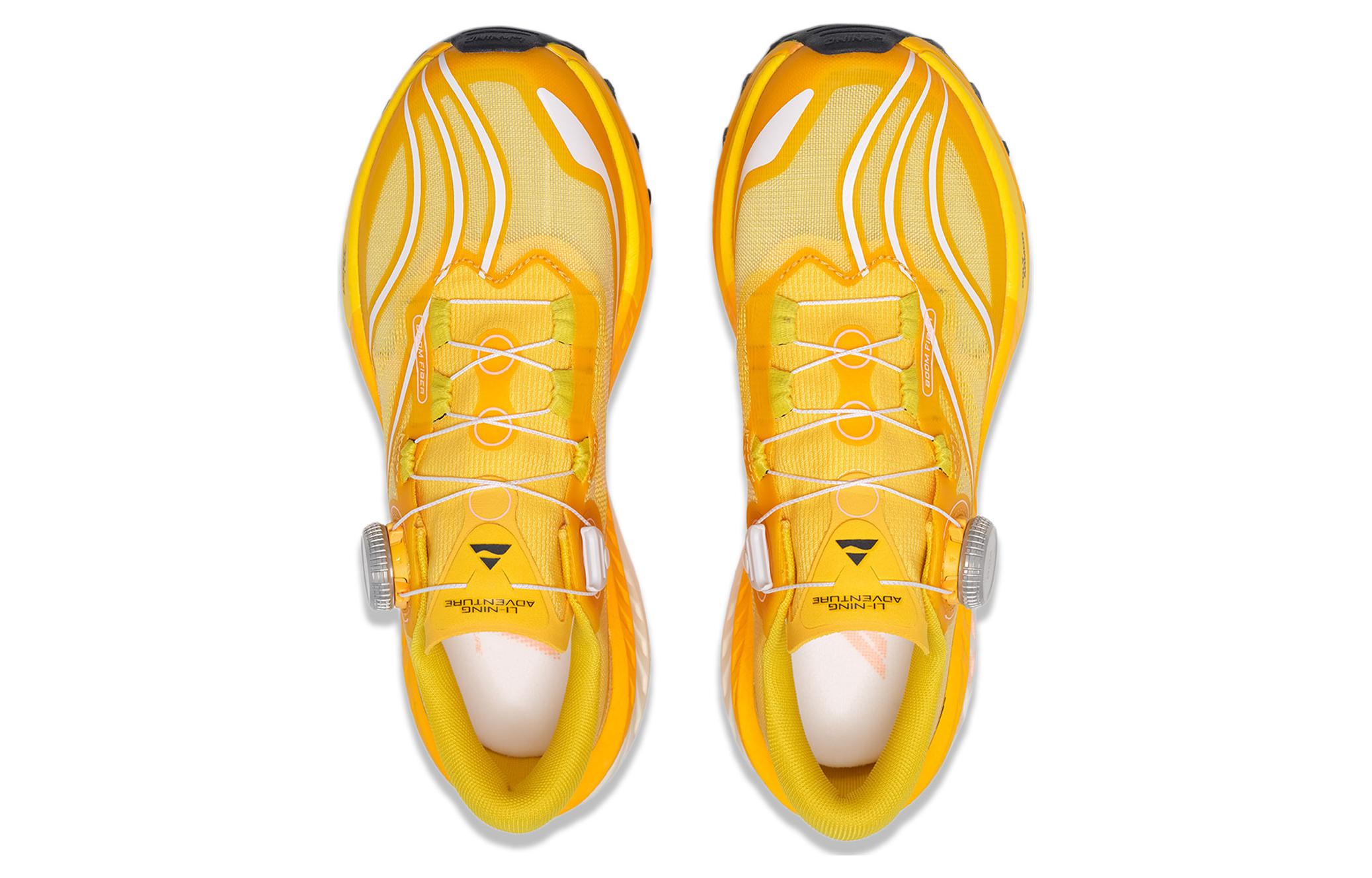 Li Ning Fabric Cushioning Slip Resistant Low top Running Shoes Women’s Chromium Gold