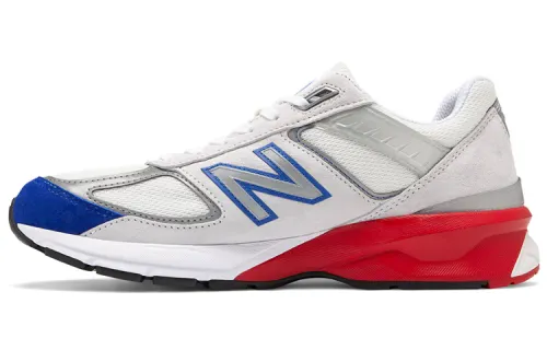 New Balance NB 990 V5 Comfortable and Versatile Low-top Casual Running Shoes Men's Blue Red D Wide