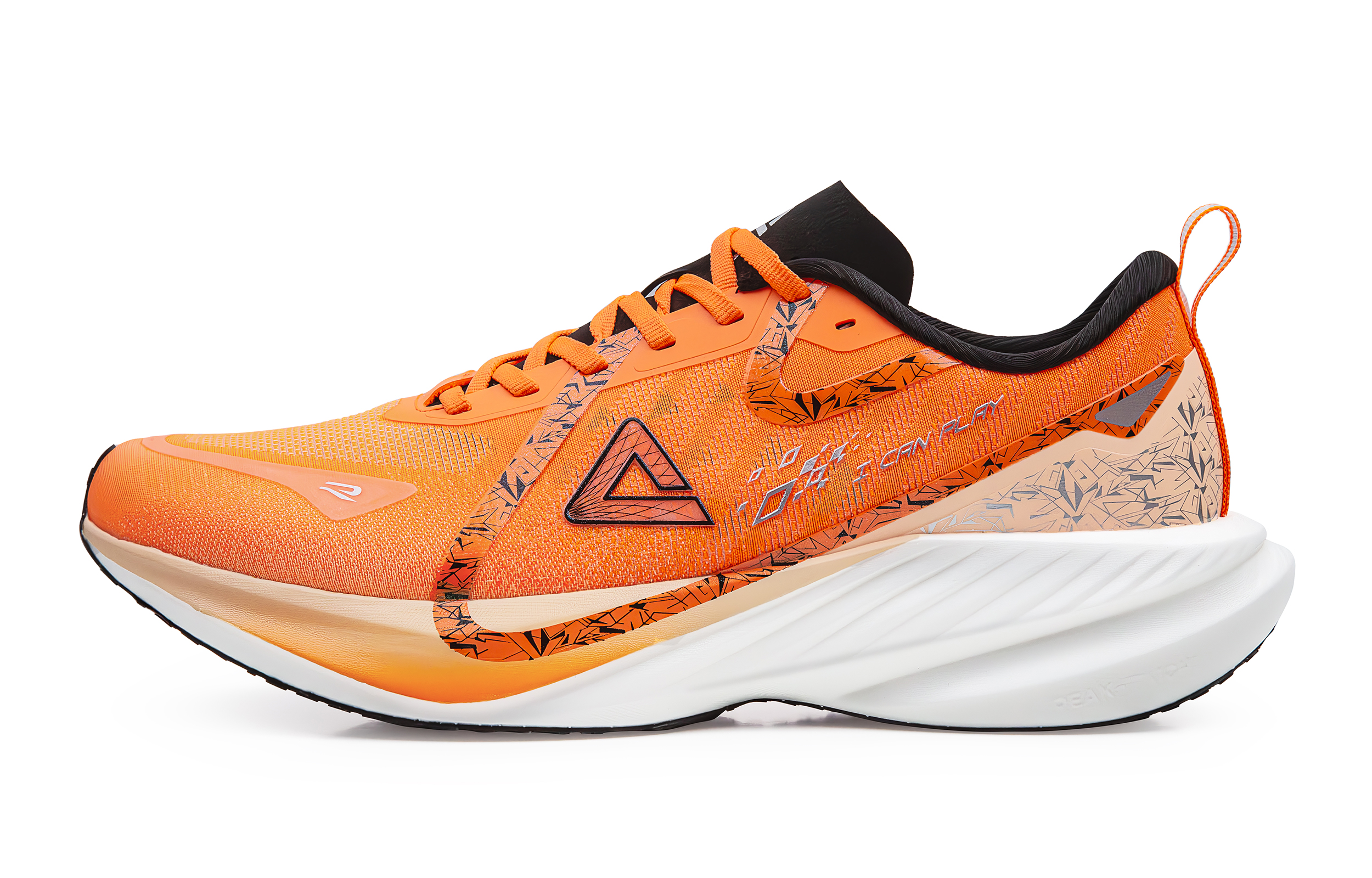 PEAK State Pole Running Shoes Unisex Low Top Fluorescent Intense Red
