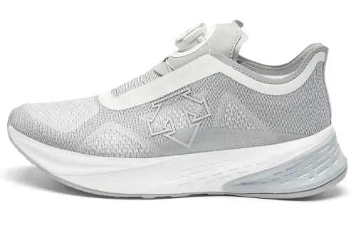 DESCENTE RUNNING Fabric Slip Resistant And Breathable Low top Casual Running Shoes Women's Light Gray