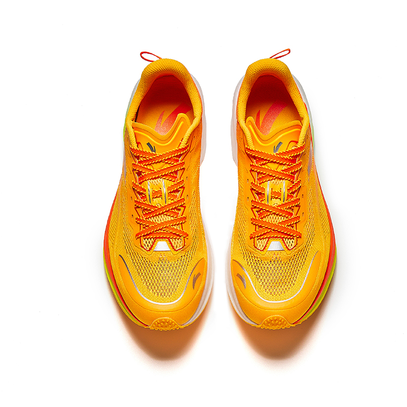 ANTA Plastic Avant Garde Collection Running Shoes Men’s Low Top Fluorescent Mango Orange/Papyrus White/Fluorescent True Orange