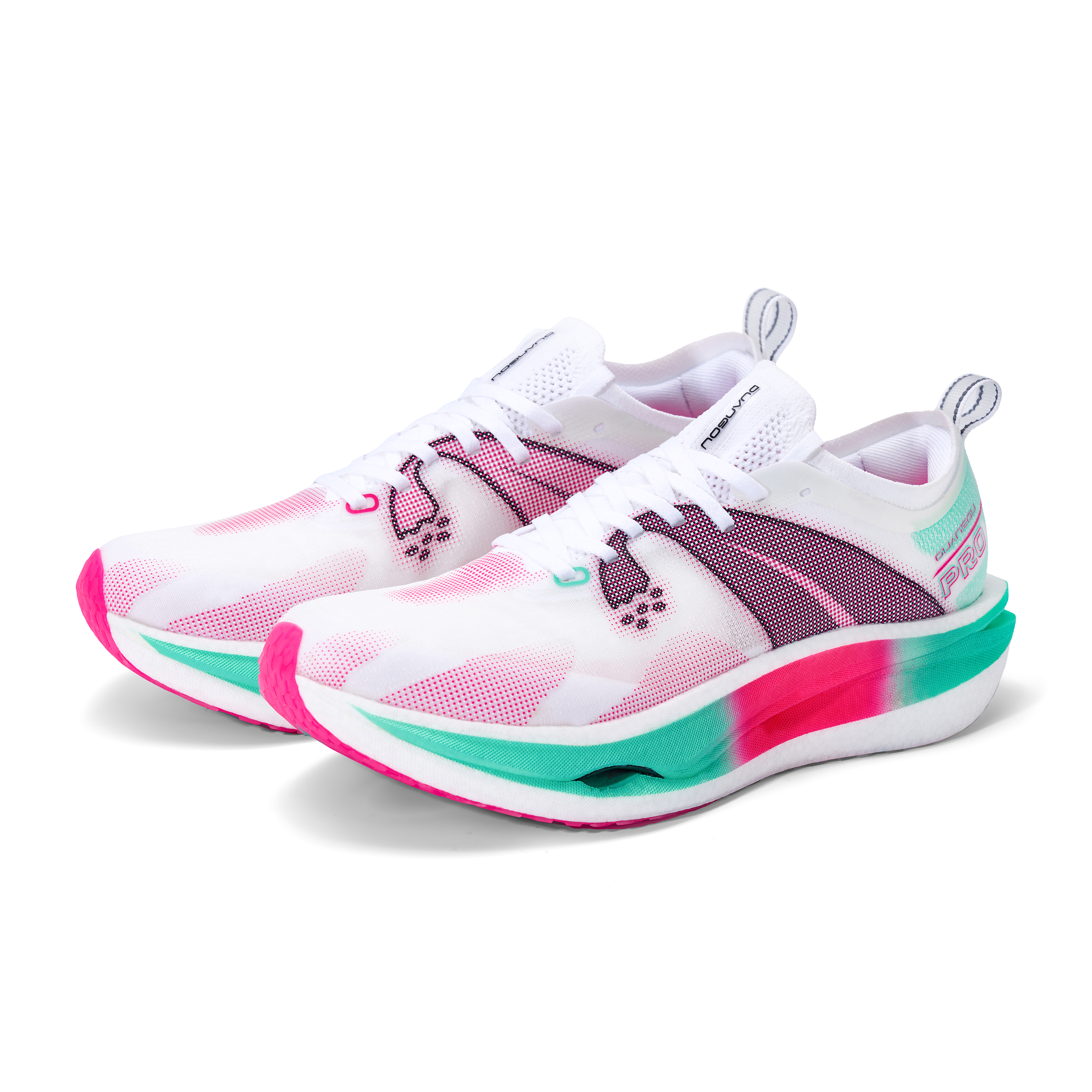 DUANGOU Running Shoes Unisex Low Top White