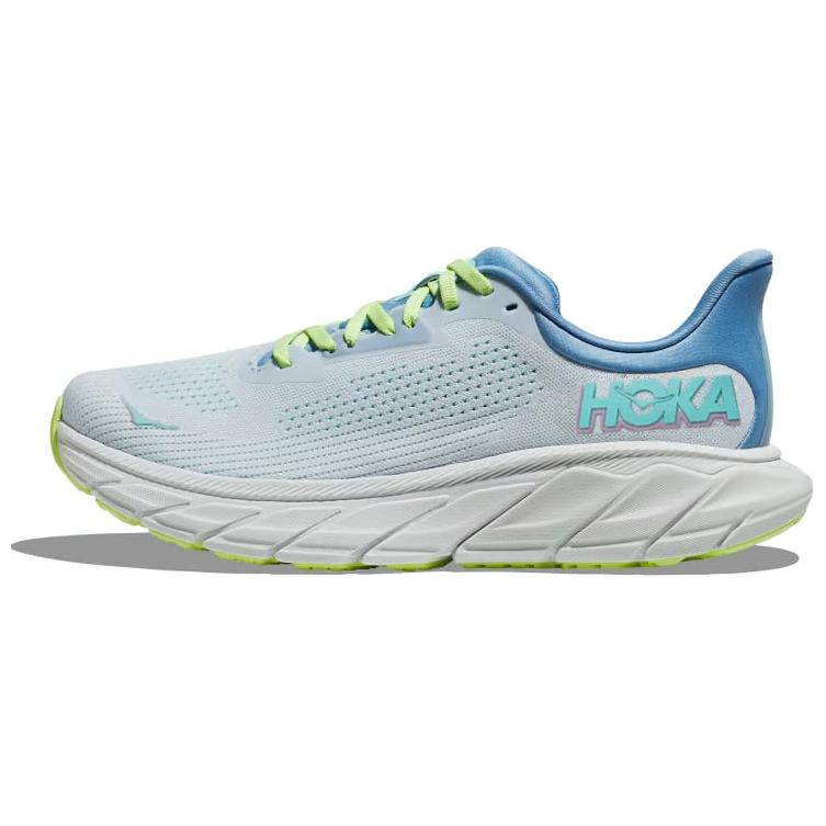 HOKA ONE ONE Arahi 7 Cushioning, Wear Resistant Low top Trail Running Casual Running Shoes Women’s White Blue
