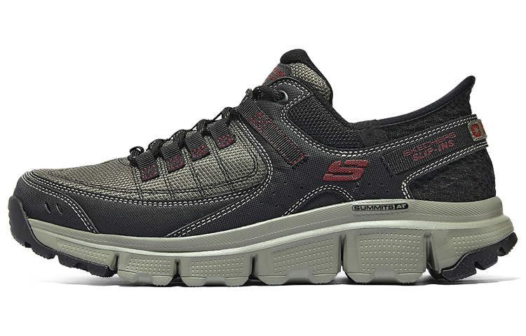Skechers Hands Free Slip Ins Abrasion Resistant Breathable Low top Outdoor Shoes Men’s Black Green