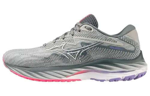 Mizuno Women's Wave Rider 27 'Pearl Blue Hi Vis Pink' Women's